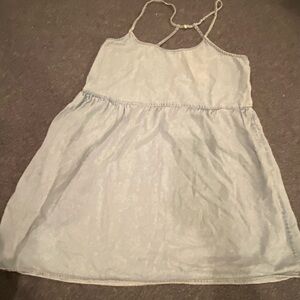 american eagle denim dress L